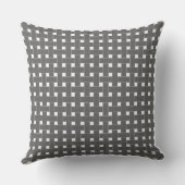 Bespoke Charcoal Tiny Stars Throw Pillow - Modern  Kissen (Rückseite)