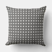 Bespoke Charcoal Tiny Stars Throw Pillow - Modern  Kissen (Vorderseite)
