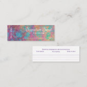 Bespoke Duft persönliche Duftnoten Schnupftabak Mi Mini Visitenkarte (Vorne/Hinten)