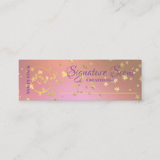 Bespoke Duft persönliche Duftnoten Schnupftabak Mi Mini Visitenkarte (Vorderseite)