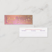 Bespoke Duft persönliche Duftnoten Schnupftabak Mi Mini Visitenkarte (Vorne/Hinten)