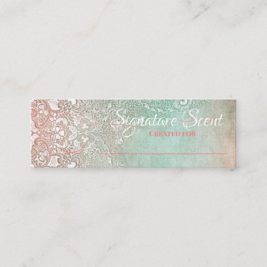 Bespoke Duft persönliche Duftnoten Schnupftabak Mi Mini Visitenkarte (Vorderseite)