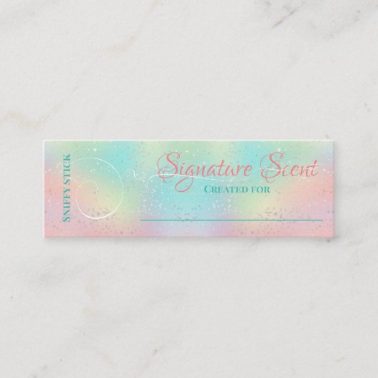 Bespoke Duft persönliche Duftnoten Schnupftabak Mi Mini Visitenkarte (Vorderseite)