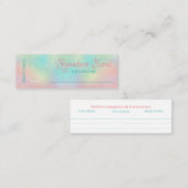 Bespoke Duft persönliche Duftnoten Schnupftabak Mi Mini Visitenkarte (Vorne/Hinten)