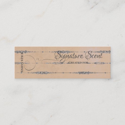 Bespoke Duft persönliche Duftnoten Schnupftabak Mi Mini Visitenkarte (Vorderseite)