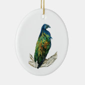 Bespoke Hand bemalt Print Bird Ornament (Rechts)