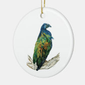 Bespoke Hand bemalt Print Bird Ornament (Links)
