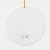 Bespoke Hand bemalt Print Bird Ornament (Hinten)