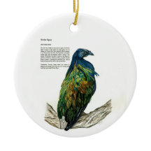 Bespoke Hand bemalt Print Bird Ornament