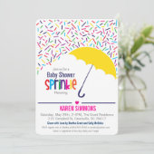 Besprühen Sie die Babyparty-Einladung und Einladung (Stehend Vorderseite)