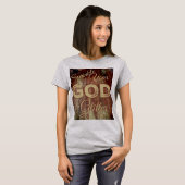 Besprühen Sie Ihren Gott-Glitter mit T-Shirt (Vorne ganz)