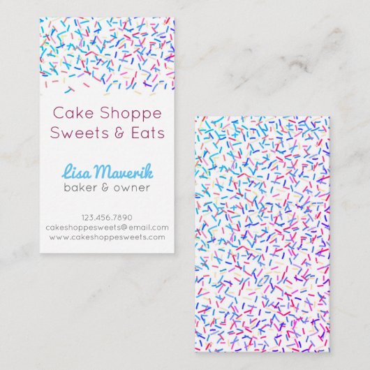 Besprühen Sie Visitenkarte (Vorne/Hinten)