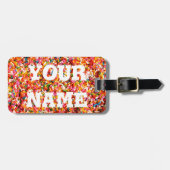 Besprüht Gepäckanhänger (Vorderseite horizontal)