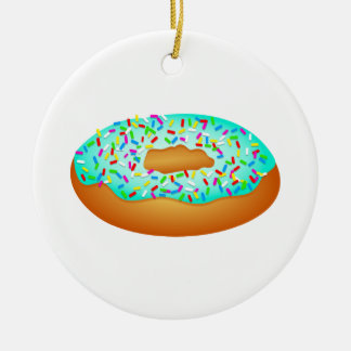 Besprüht Krapfen Keramik Ornament