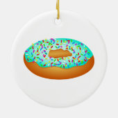 Besprüht Krapfen Keramik Ornament (Hinten)