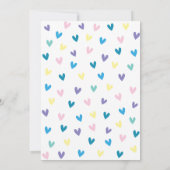 Besprüht mit Liebe-niedlichem Elefant-Baby Dankeskarte (Rückseite)