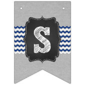 Besprüht mit Liebedollarbaby besprühen Sie, graue Wimpelkette (Zweite Fahne)