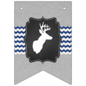 Besprüht mit Liebedollarbaby besprühen Sie, graue Wimpelkette (Erste Fahne)