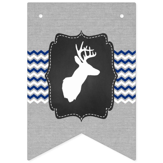 Besprüht mit Liebedollarbaby besprühen Sie, graue Wimpelkette (Erste Fahne)