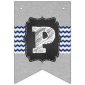 Besprüht mit Liebedollarbaby besprühen Sie, graue Wimpelkette (Dritte Fahne)