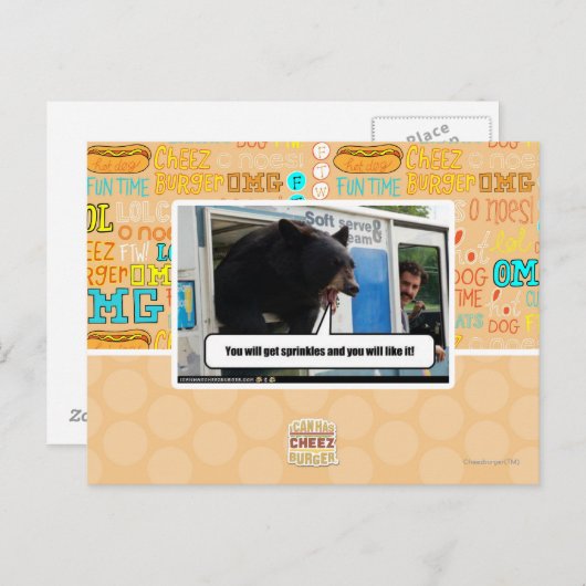 Besprüht Postkarte (Vorne/Hinten)