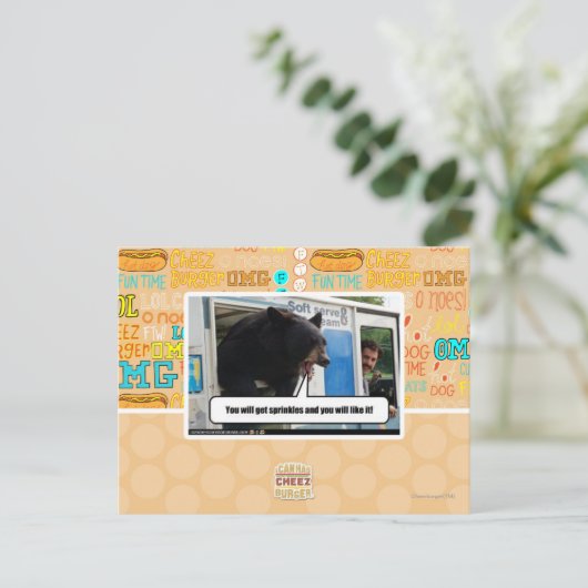 Besprüht Postkarte (Stehend Vorderseite)