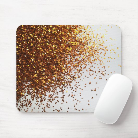Besprühter GoldGlitzer grafisches horizontales Mousepad (Mit Mouse)