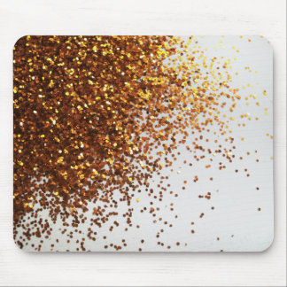 Besprühter GoldGlitzer grafisches horizontales Mousepad