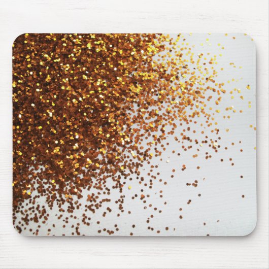 Besprühter GoldGlitzer grafisches horizontales Mousepad (Vorne)