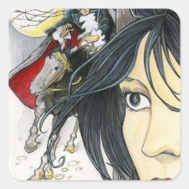 Bess - Highwayman Quadratischer Aufkleber