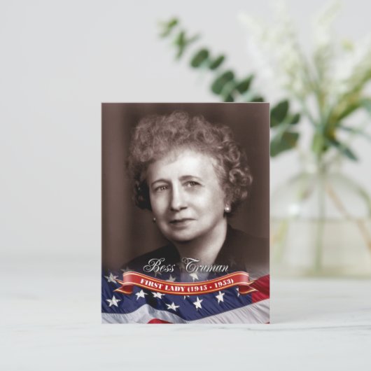 Bess Truman, First Lady of the U.S. Postkarte (Stehend Vorderseite)
