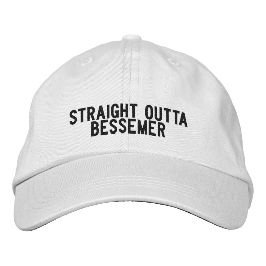 Bessemer Alabama Hat Bestickte Baseballkappe (Vorderseite)