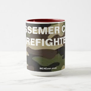BESSEMER CITY FIREFIGHTER CAMOUFLAGE TASSE
