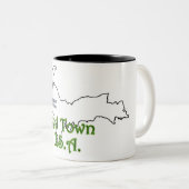 Bessemer Michigan, Unkrautstadt USA Kaffeemaschine Zweifarbige Tasse (VorderseiteRechts)