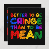 Besser, als am Rande zu sein, als Gemein zu sein Einladung (Vorne/Hinten)