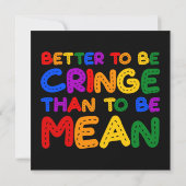 Besser, als am Rande zu sein, als Gemein zu sein Einladung (Rückseite)