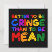 Besser, als am Rande zu sein, als Gemein zu sein Einladung (Vorderseite)