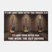 Besser als am Vortag. Fußmatte (Vorderseite)