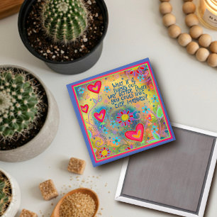 Besser als ein vorgestellter Zitat wirft Blumenspa Magnet