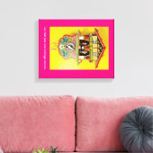 Besser als eine Kuckucksuhr? Eine gewickelte Leinw Leinwanddruck (Insitu (Wohnzimmer))