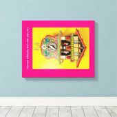 Besser als eine Kuckucksuhr? Eine gewickelte Leinw Leinwanddruck (Insitu (Holzboden))