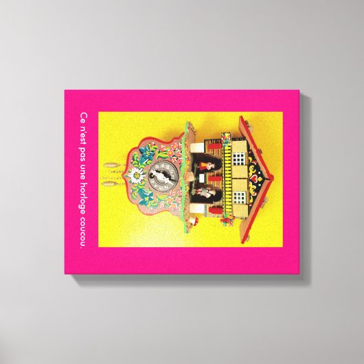 Besser als eine Kuckucksuhr? Eine gewickelte Leinw Leinwanddruck (Vorderseite)