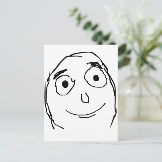 Besser als erwartet postkarte (Stehend Vorderseite)