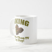 Besser als Fernsehen - Wandern Kaffeetasse (Vorderseite Links)
