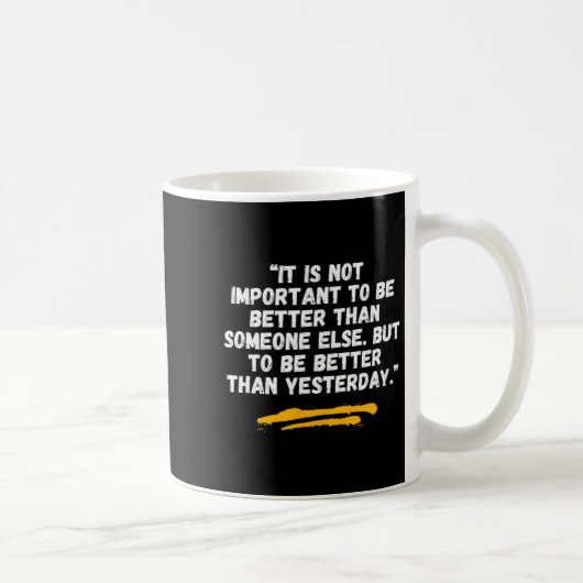 Besser als gestern - Kano Jigoro Zitat - Judo - Kaffeetasse (Rechts)