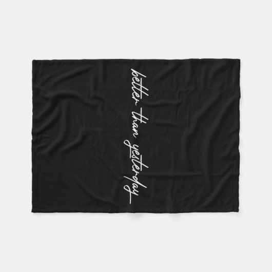 Besser als gestern Training Workout-Fit Fleecedecke (Vorderseite (Horizontal))