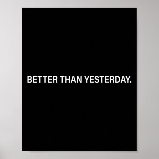 Besser als gestern Training Workout-Fit Poster (Vorne)
