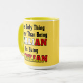 Besser als Italiener ist sizilianisch Tasse (Vorderseite Links)