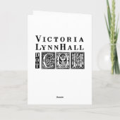 Besser als meine imaginären Freunde Vintages Foto Karte (Rückseite)