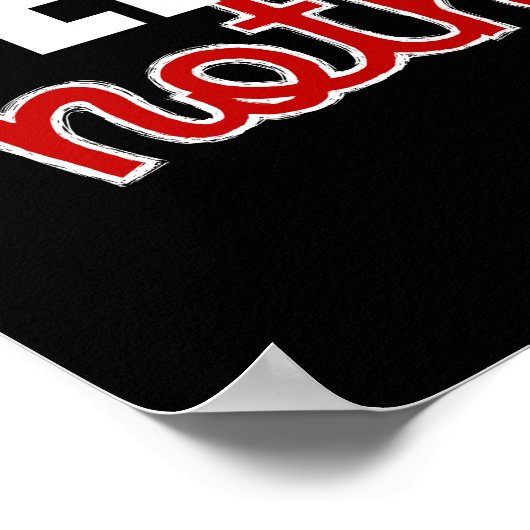 "Besser als nichts" drucken Poster (Ecke)